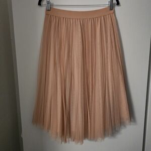 Elegant Peach Tulle Skirt